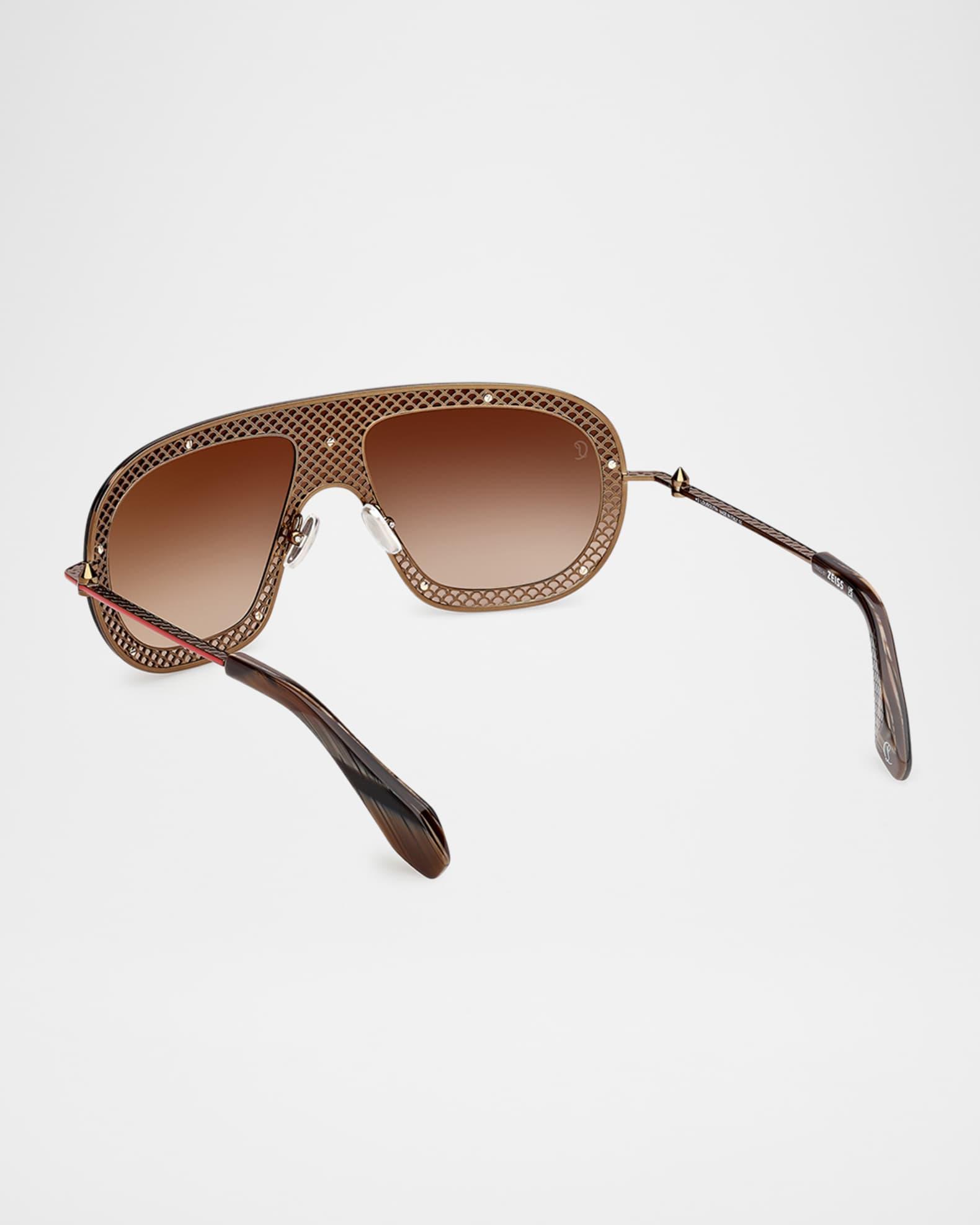 Studded Metal Shield Sunglasses Product Image