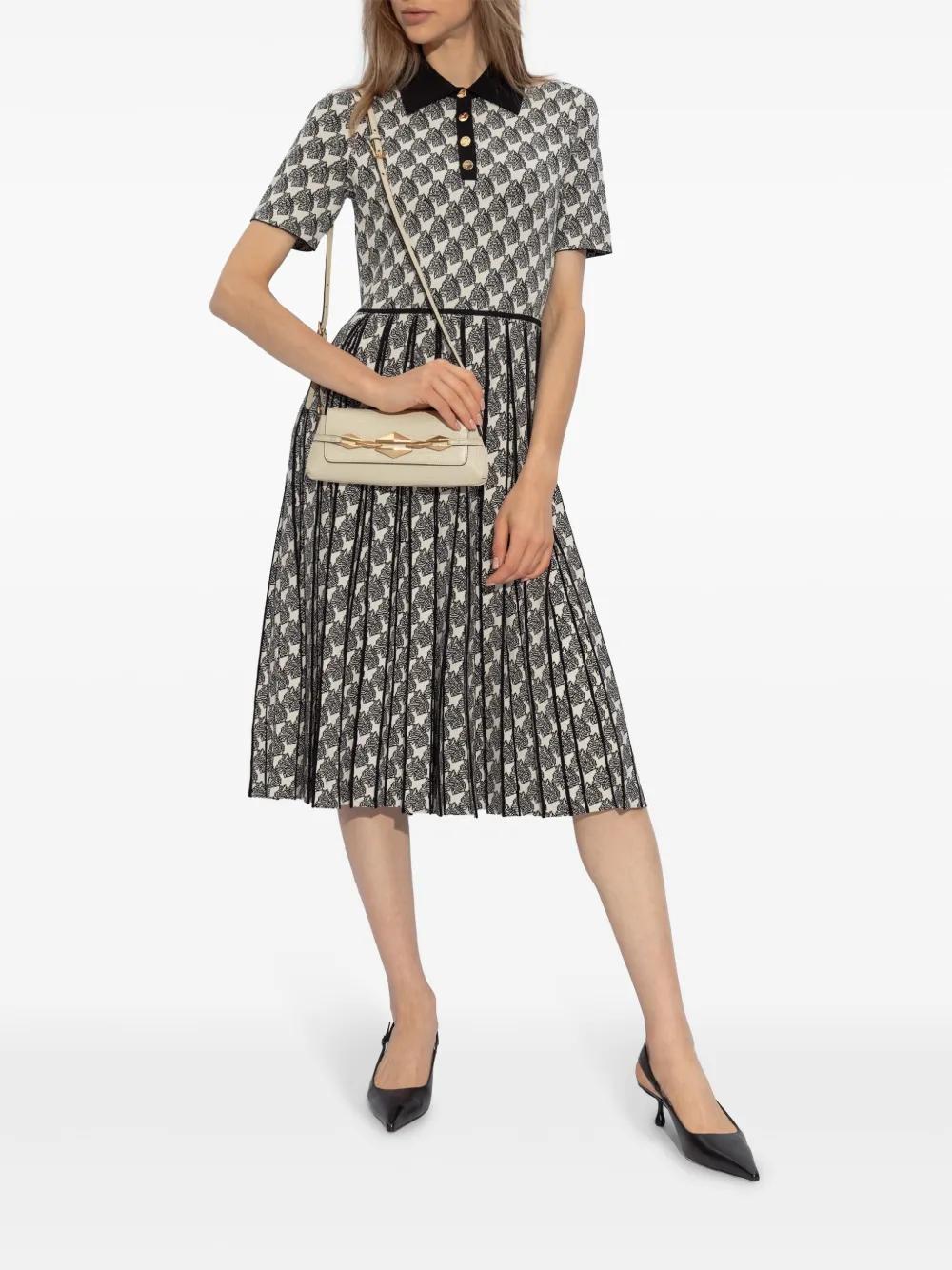 abstract-pattern print midi dress Product Image