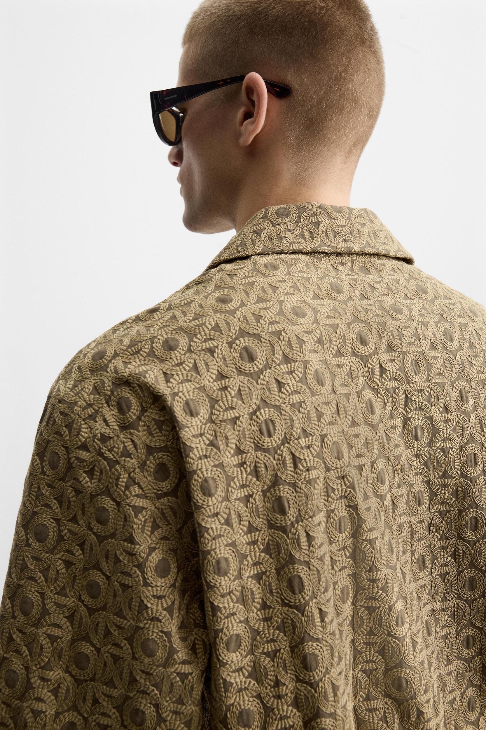 EMBROIDERED JACQUARD SHIRT Product Image