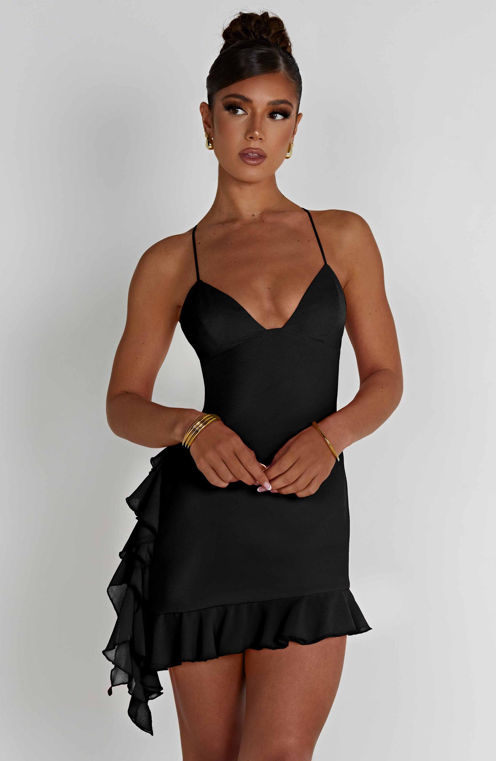 Larosa Mini Dress - Black Product Image