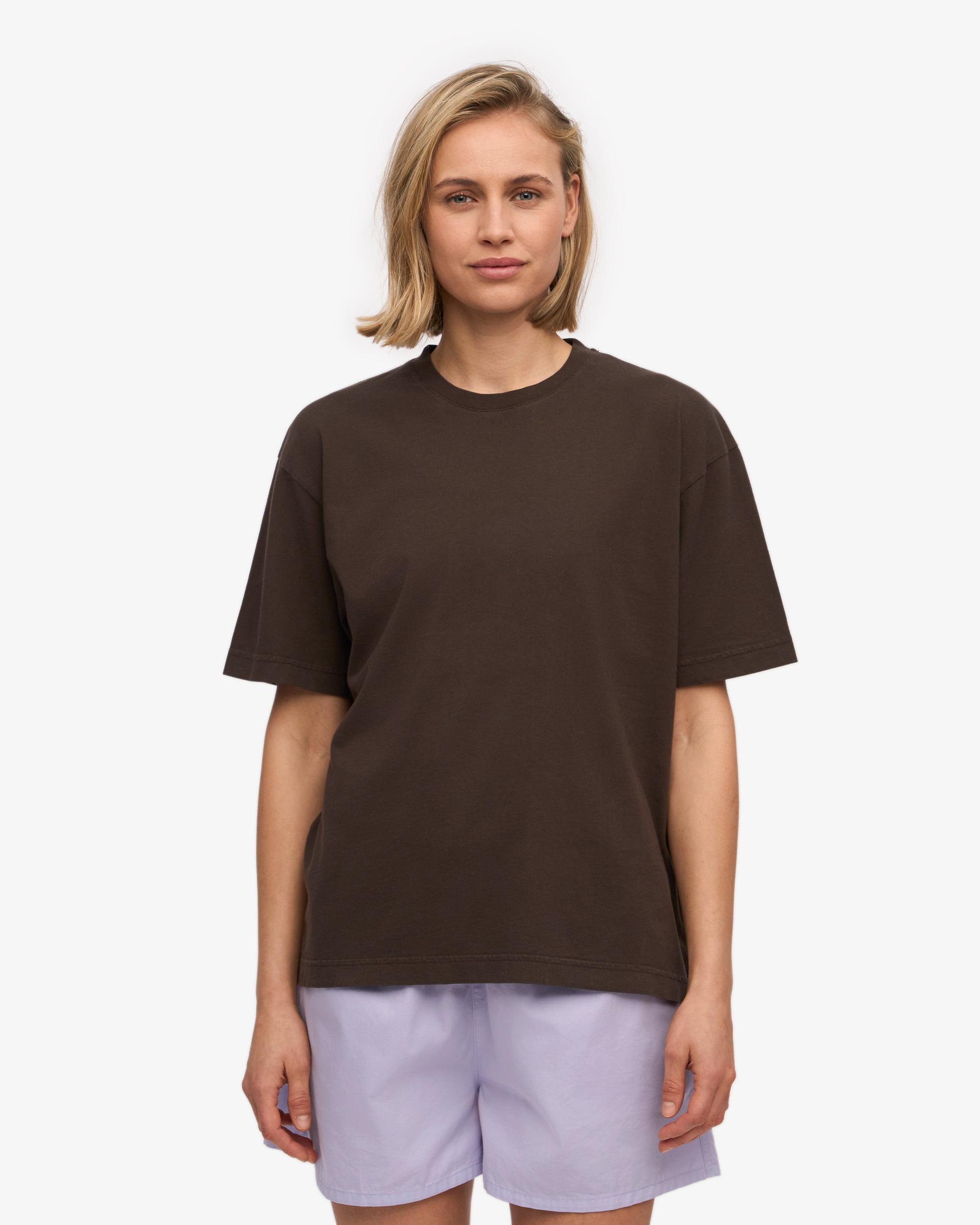 Oversized Organic T-Shirt - Coffee Brown Product Image