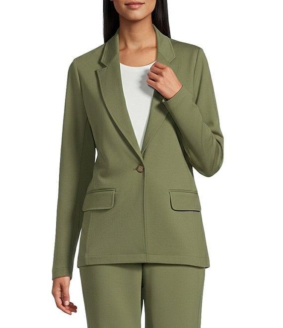 Investments Performance Traveler Long Sleeve One Button Notch Lapel Blazer Product Image