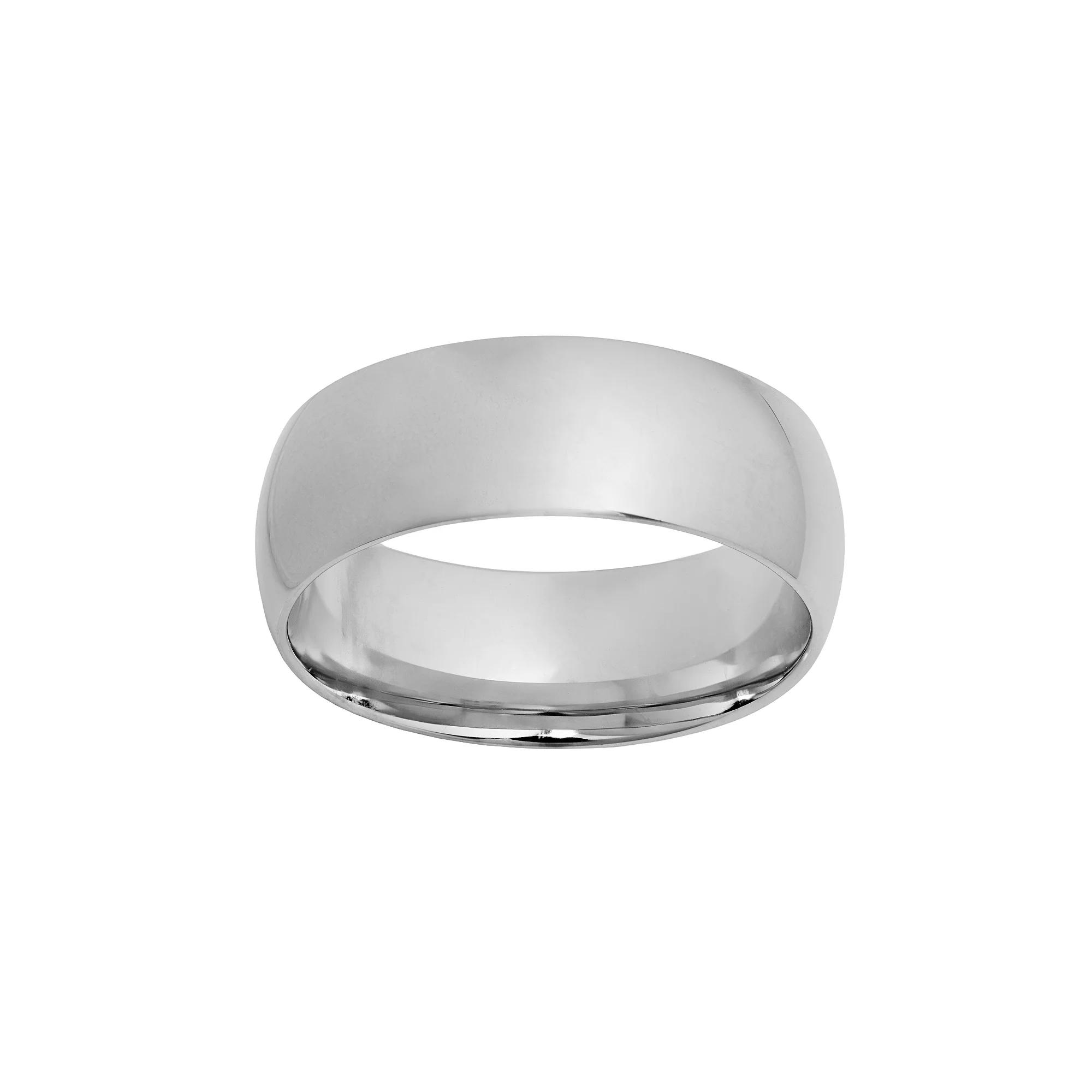 Jewelry Nation Sterling Silver Wedding Band - Men, Men's,  Product Image