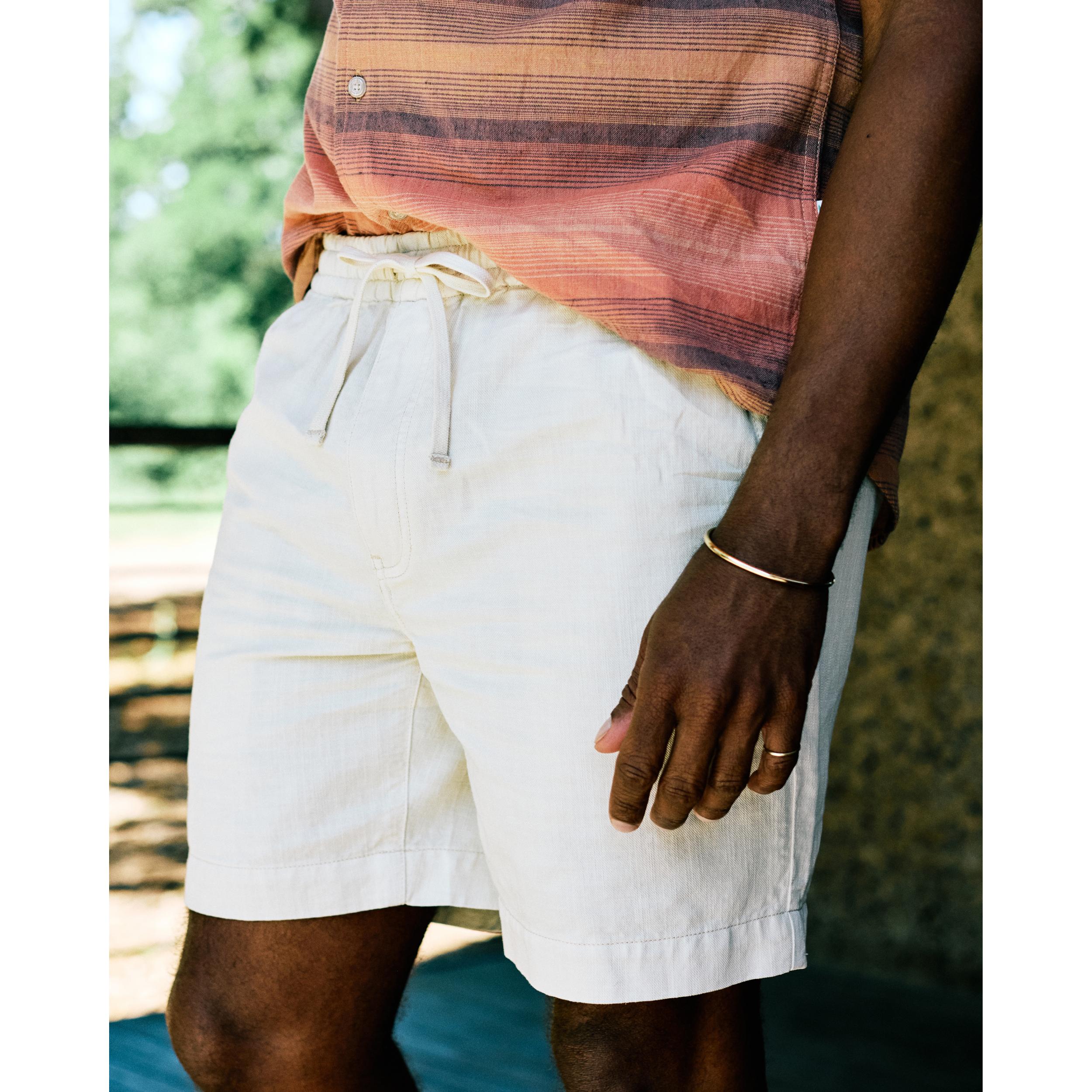 Cotton Linen Drawstring Short - 7" Product Image