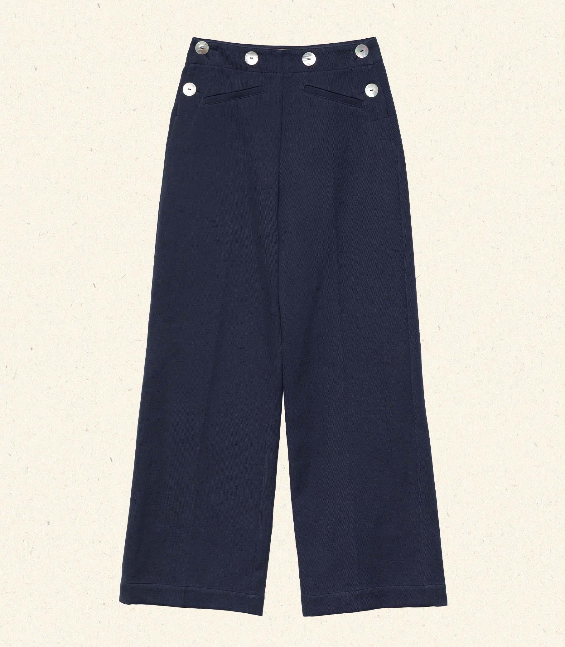 GLENNE PANT -- NAVY Product Image