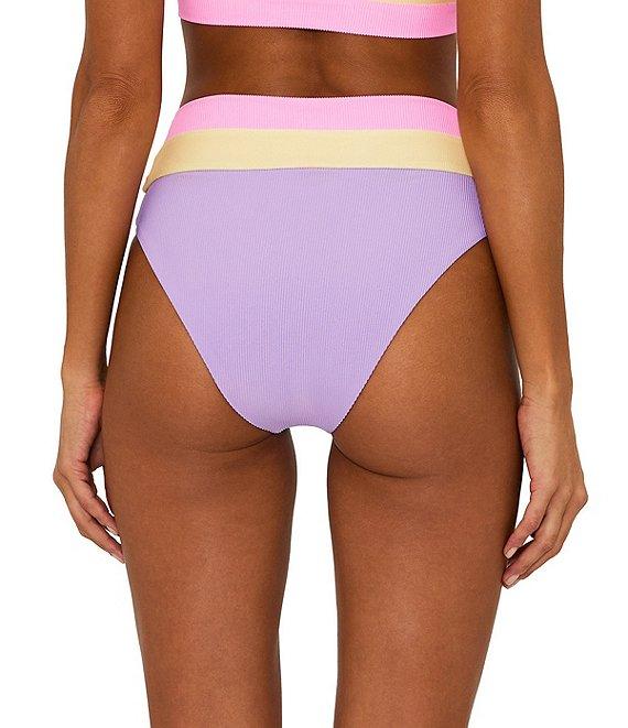 Beach Riot Heidi Ribbed Colorblock High Waisted Swim Bottom Product Image