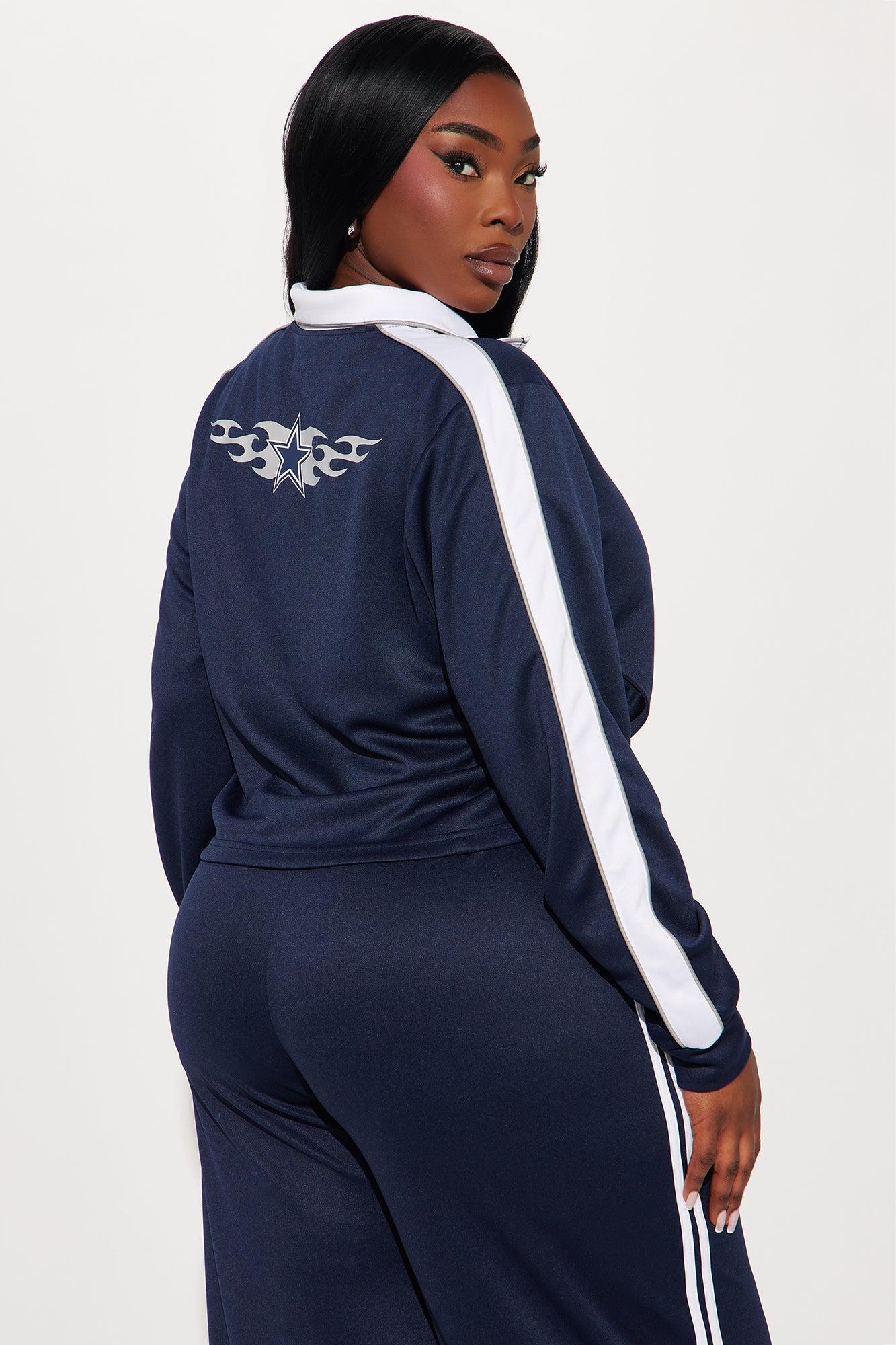 Cowboys Territory Zip Up Jacket - Navy Product Image