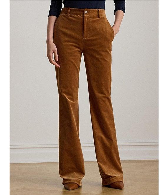 Lauren Ralph Lauren Corduroy High Rise Flare Leg Pants Product Image