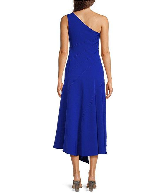 Vince Camuto One Shoulder Fit and Flare Midi Dress Product Image