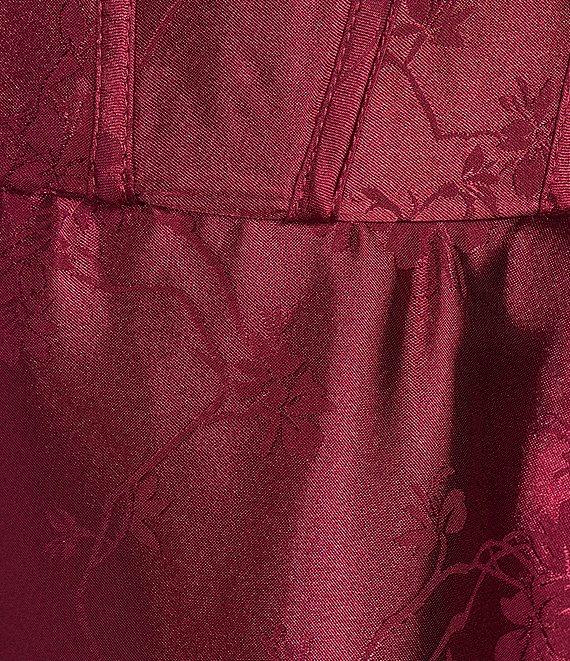 B. Darlin Sweetheart Neck Corseted Bustier Bodice Tie Shoulder Skater Dress Product Image