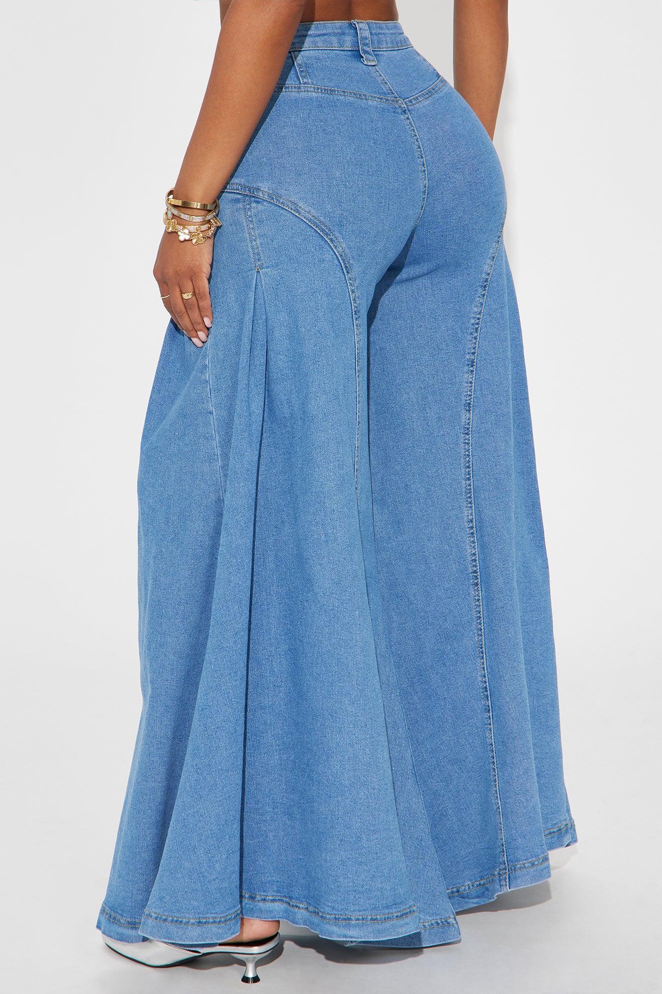 Kalinda Extreme Wide Leg Jeans - Medium Wash Product Image