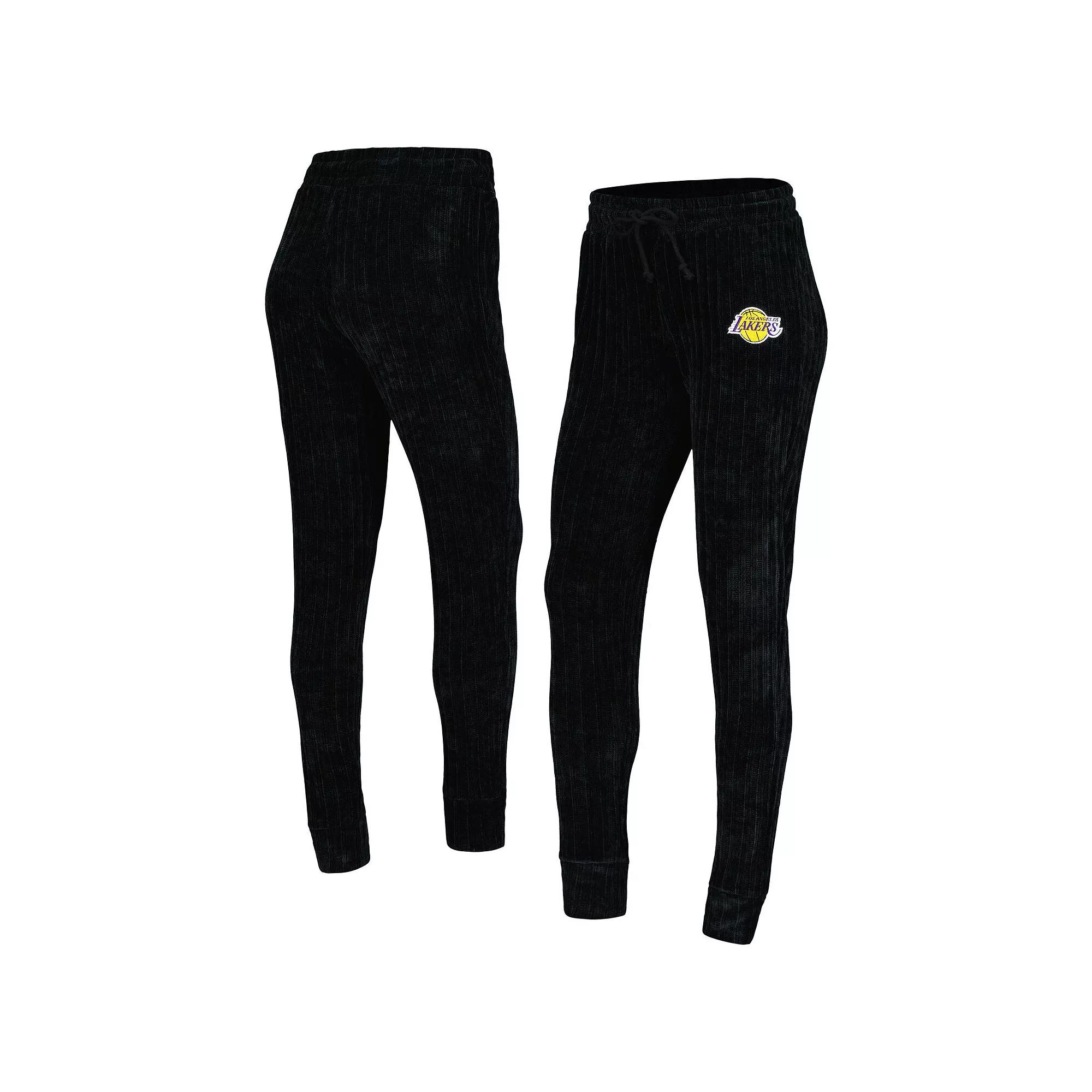 Women's College Concepts Black Los Angeles Lakers Linger Pants,  Product Image