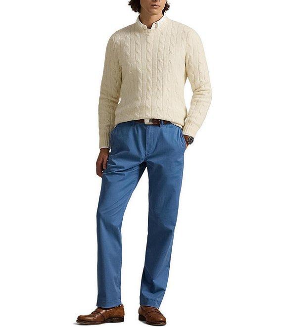 Polo Ralph Lauren Straight Fit Flat Front Stretch Twill Chino Pants Product Image