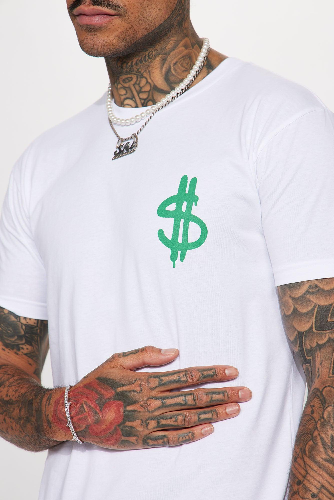 Dirty Money Short Sleeve Tee - White Product Image