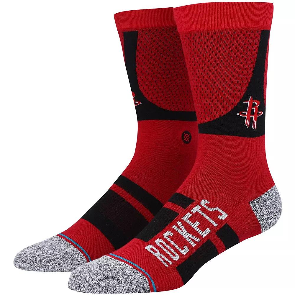 Men's Stance Houston Rockets Shortcut 2 Crew Socks, Size: Large, Red Product Image