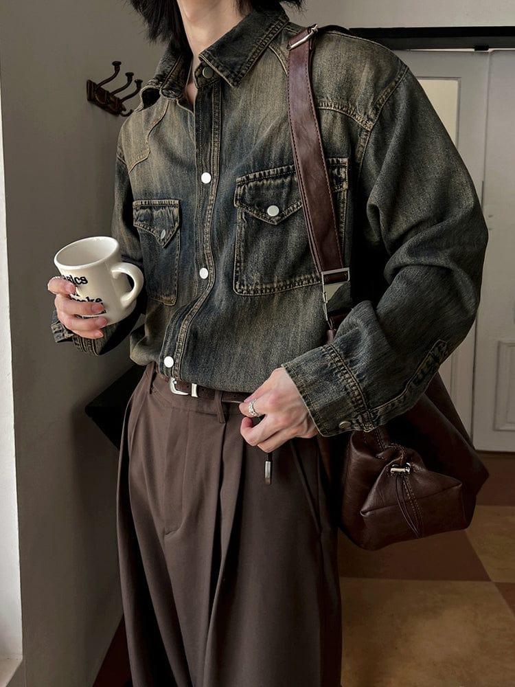 RT No. 12488 RETRO BLUE DENIM SHIRT JK Product Image