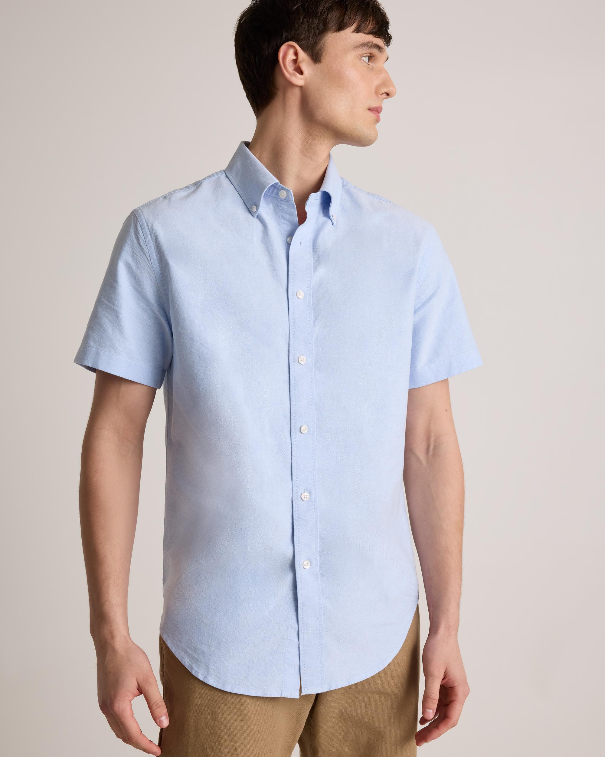 Quince | Men's Short Sleeve Oxford Shirt Organic Cotton Product Image