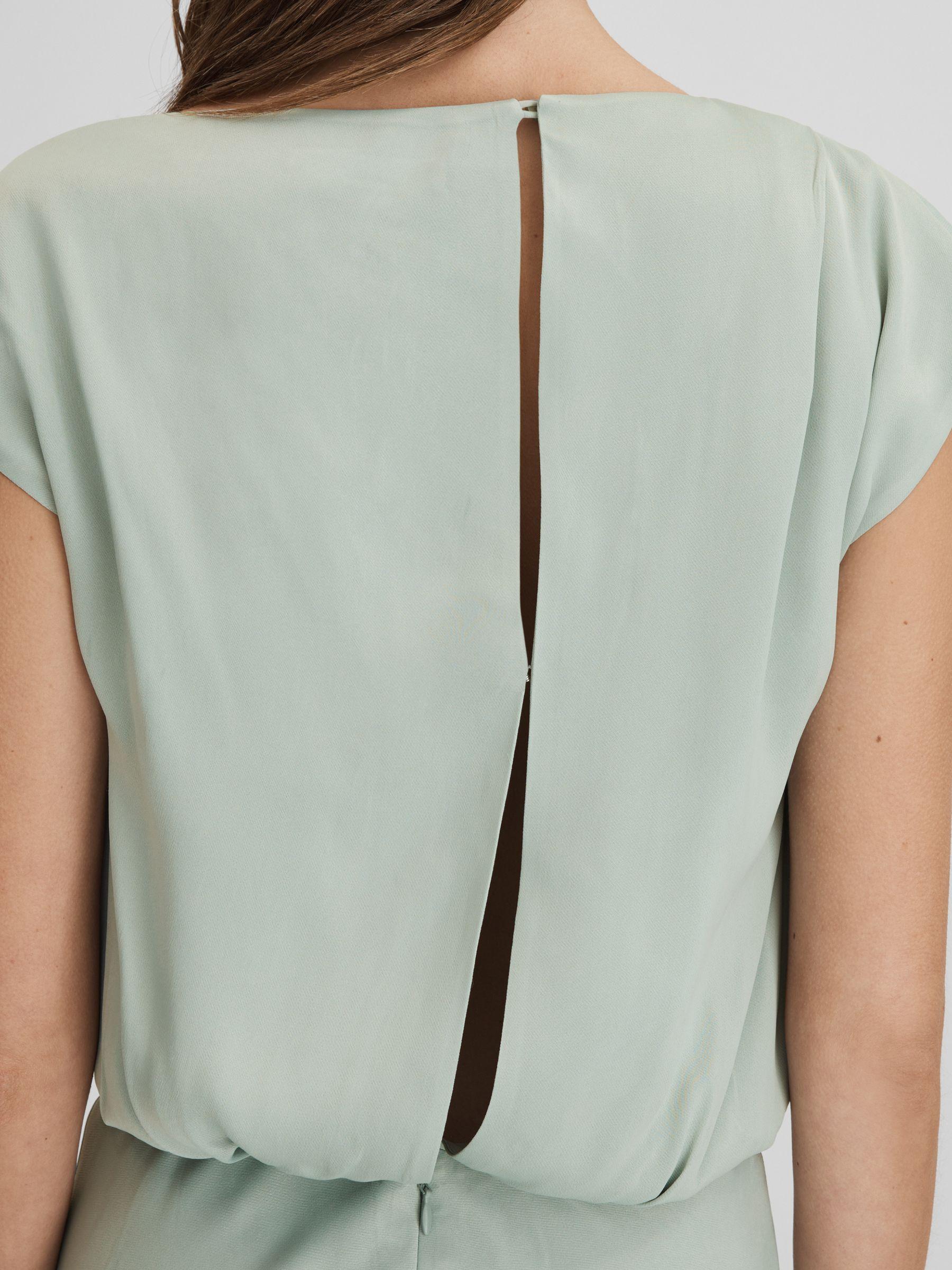 Draped Maxi Dress in Sage Product Image