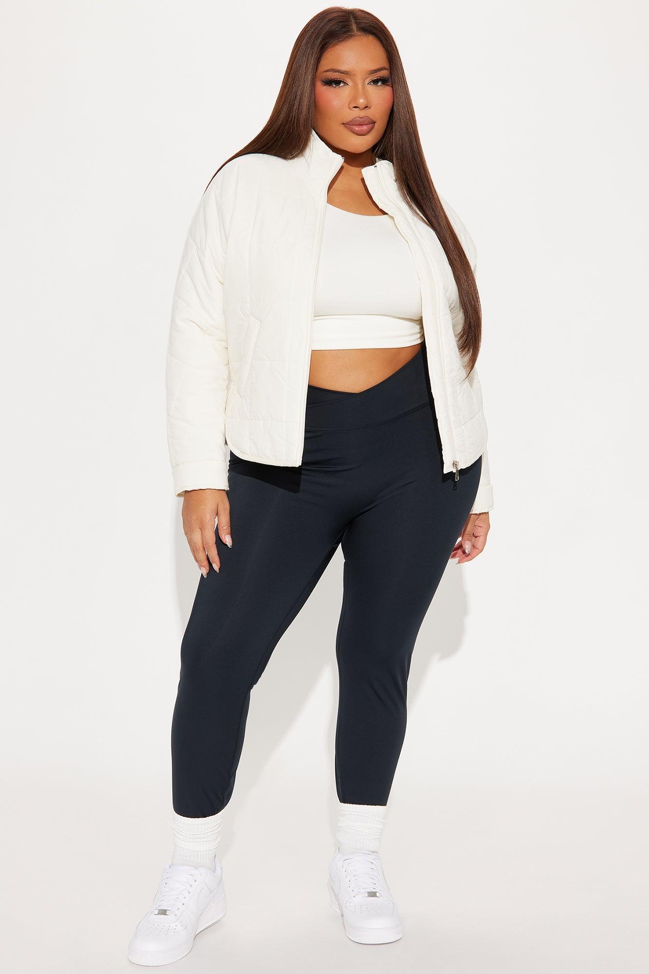 Dana Quilted Puffer Jacket - Cream Product Image