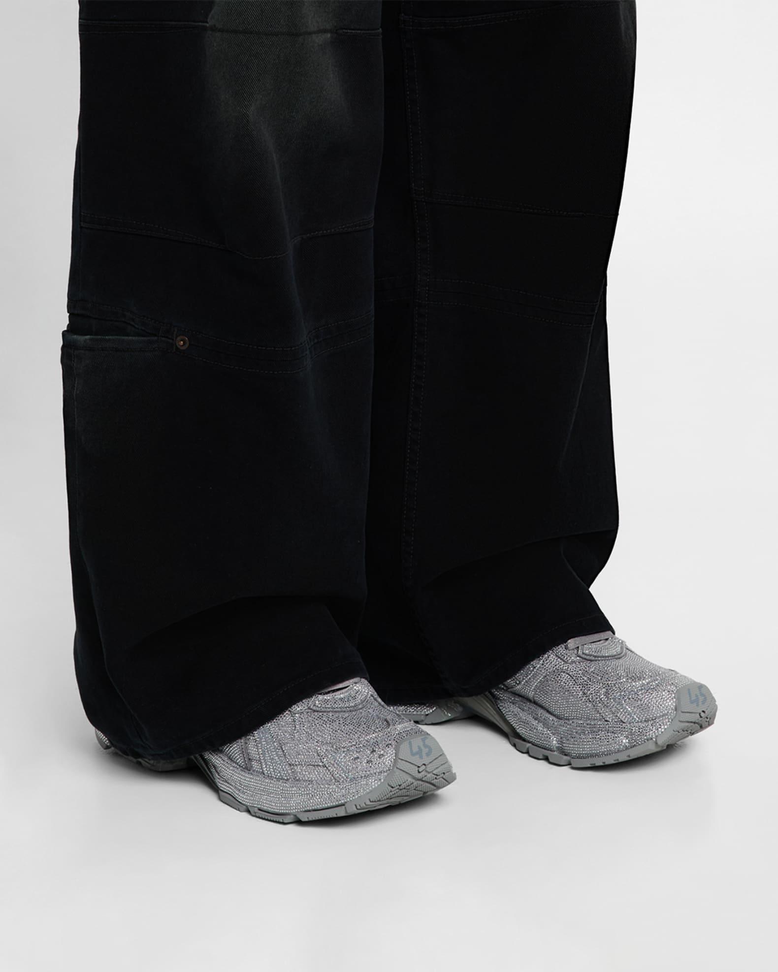 Men's Runner Rhinestone-Embellished Fashion Sneakers Product Image