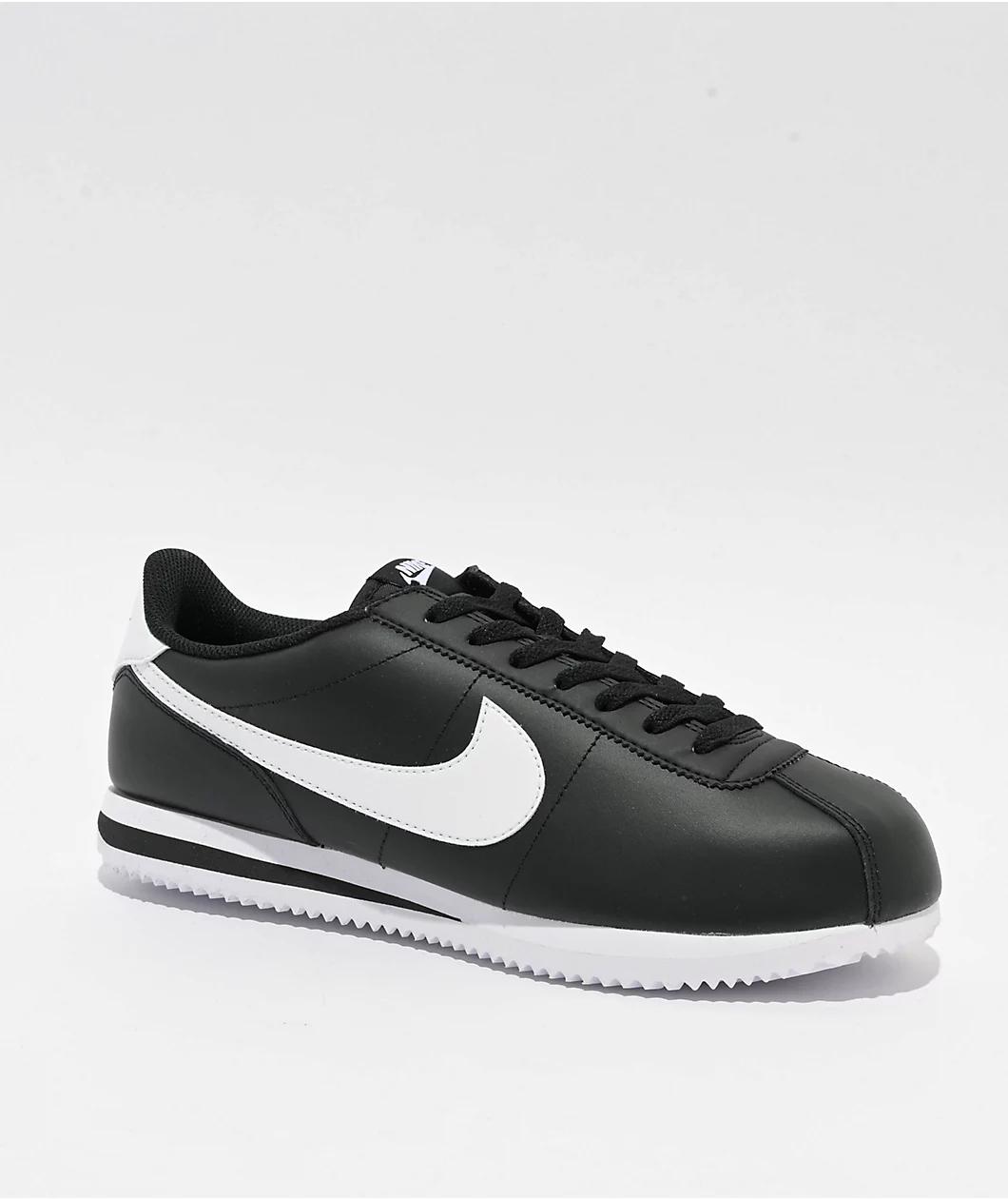 Nike Cortez Black & White Shoes Product Image
