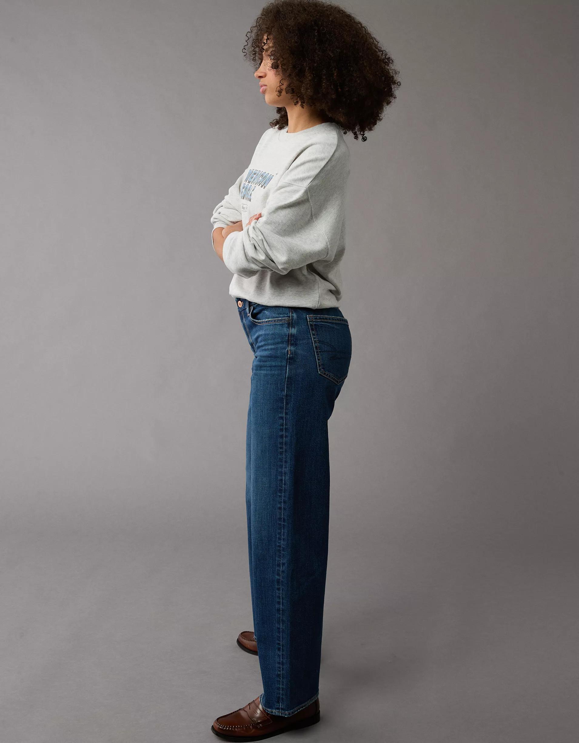 AE Stretch Curvy High-Waisted Stovepipe Jean Product Image