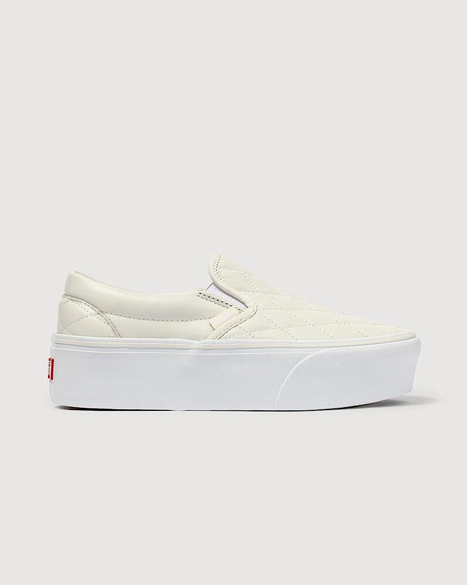 Classic Slip-On Platform Shoe in Marshmallow White| Vans US Product Image