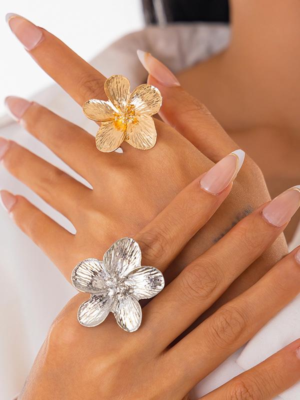 Flower Shape Geometric Rings Accessories Product Image