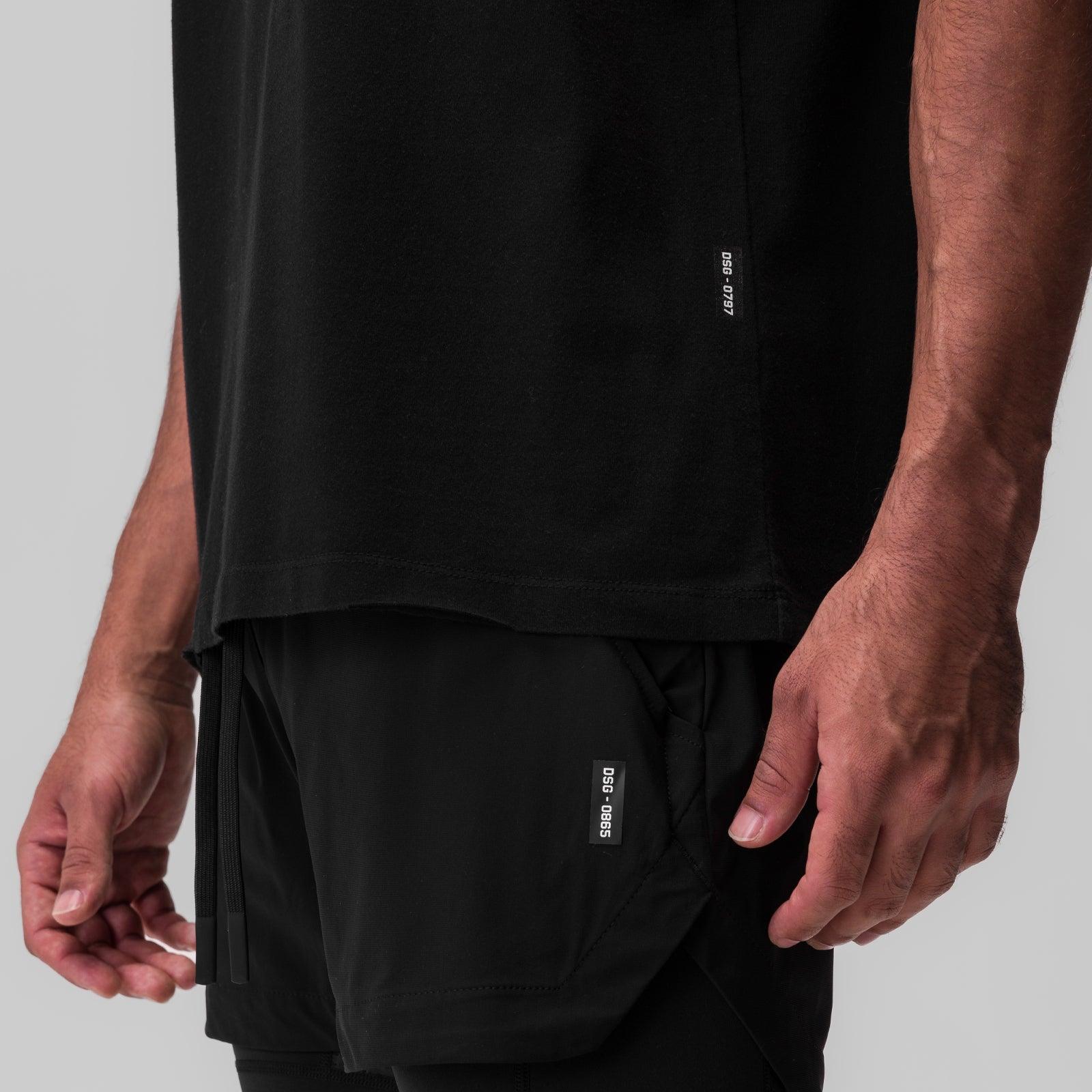 0797. Tech Essential™ Relaxed Tee - Black Product Image