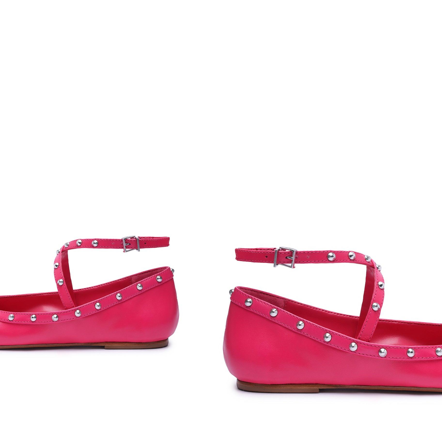 Larissa Nappa Leather Flat Female Product Image