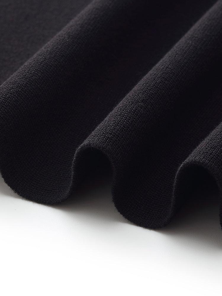 Zip-Up Gathered Waist Women Convertible Knit Mini Dress Product Image