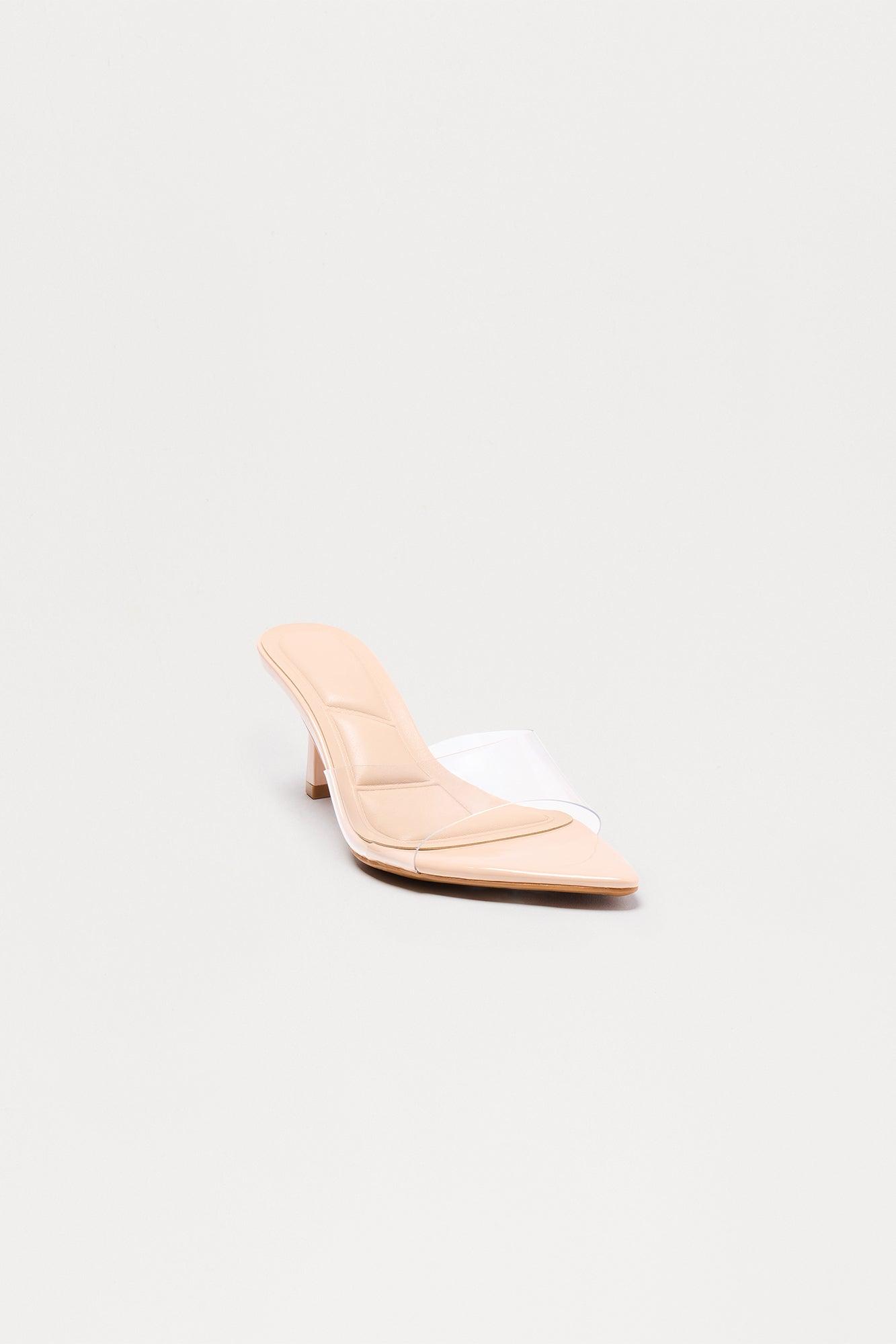 Susan Pointed Toe Kitten Heels - Nude Female Product Image