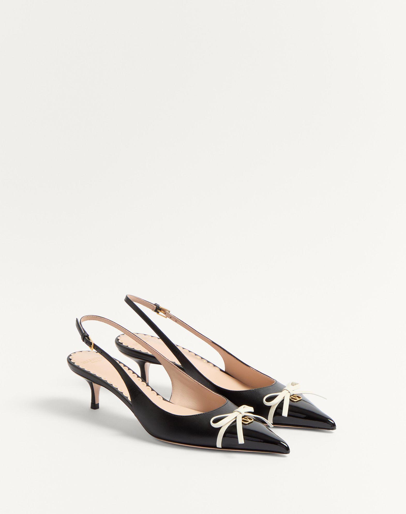 Bepointy Slingback Pump In Patent Leather And Kidskin 45Mm Product Image