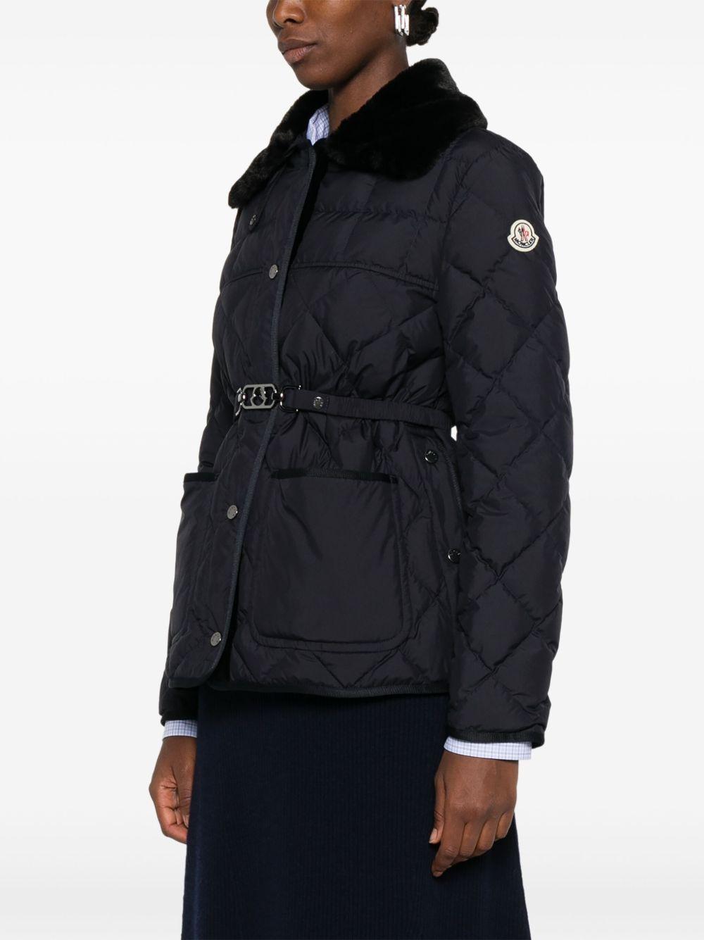 quilted belted jacket Product Image