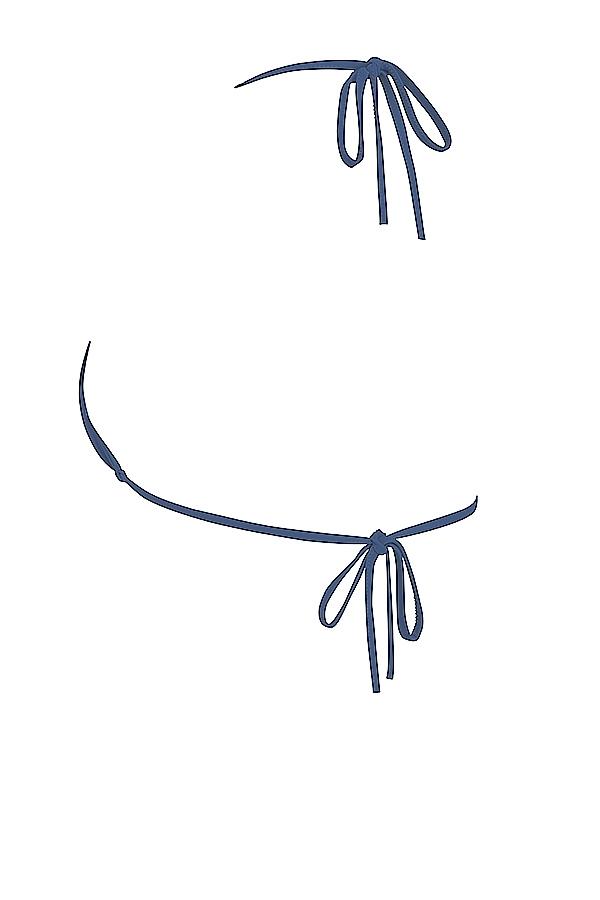 Santorini  deep blue tie side bikini bottom Product Image