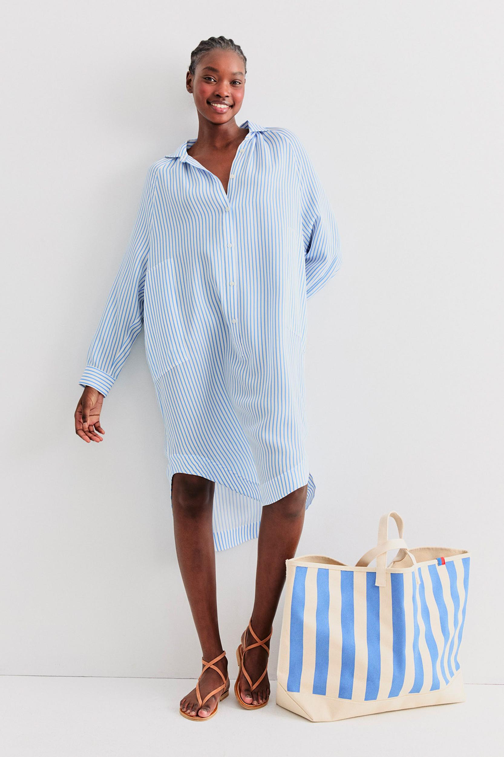 The Silk Madrid - White/Blue Product Image