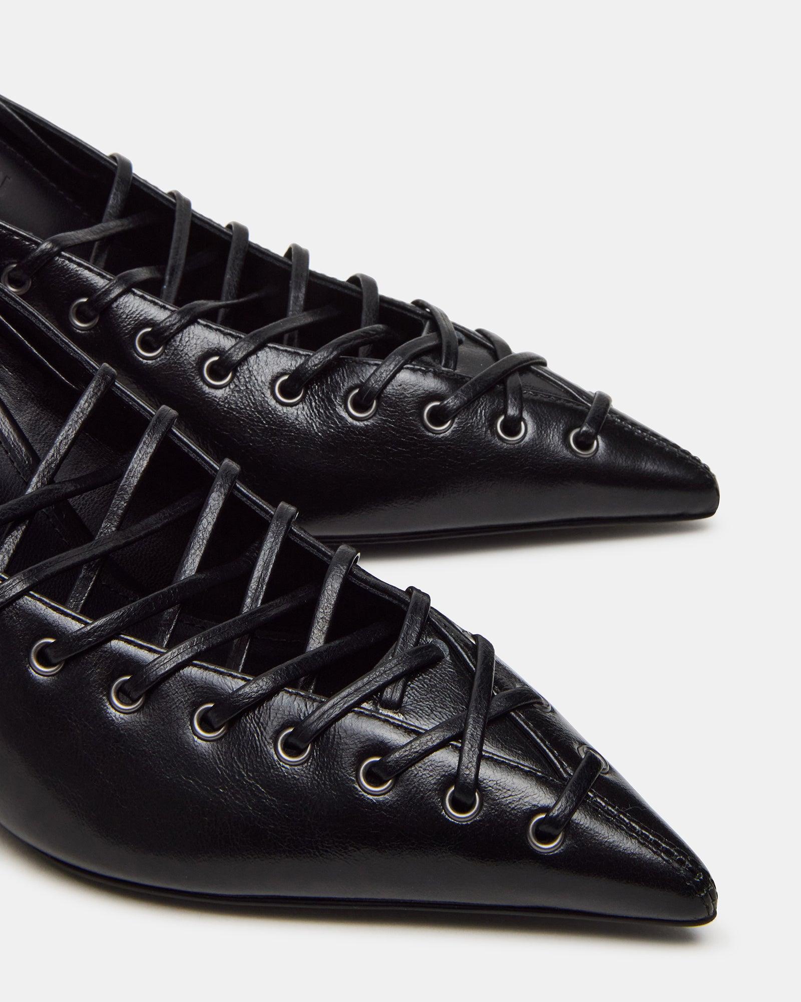 LACELLE BLACK LEATHER Female Product Image