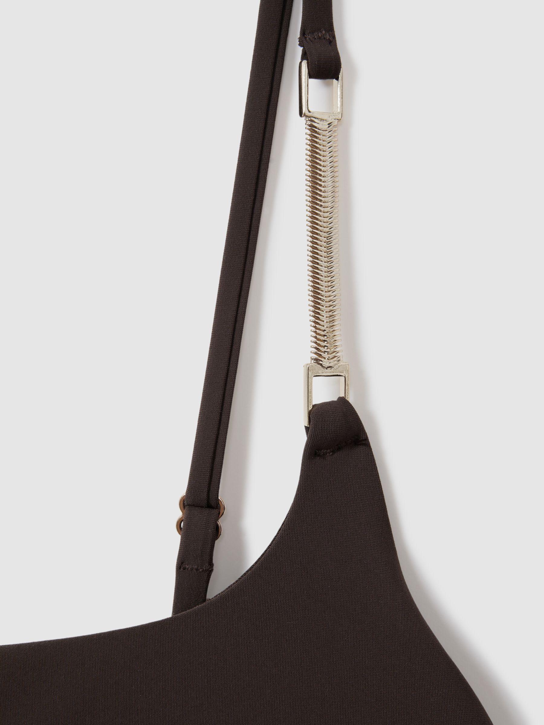 Chain Detail Underwired Swimsuit in Chocolate Product Image