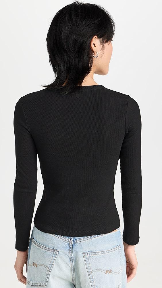 Leset Kelly Slim Fit Long Sleeve Top | Shopbop Product Image