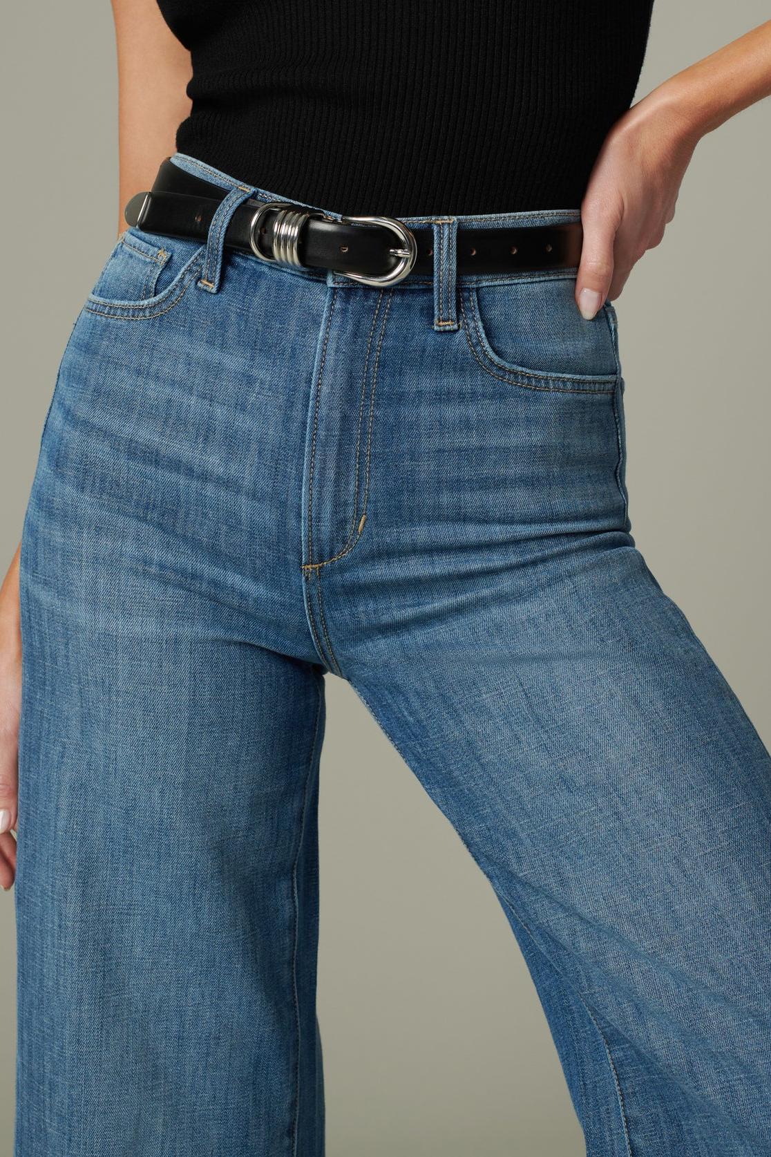 The Mia High Rise Wide Leg Ankle // Weightless - Smoke Show Product Image