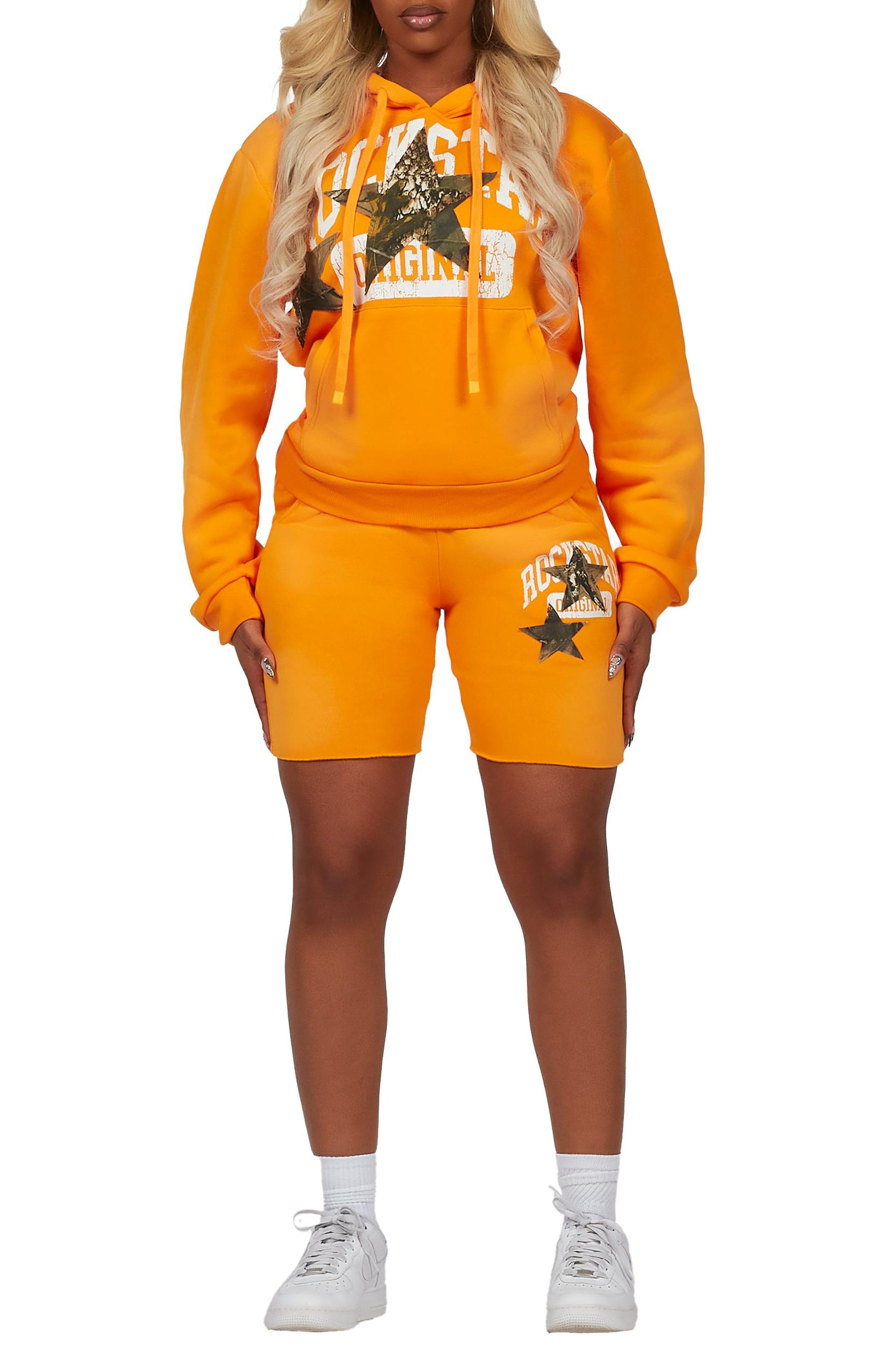 Ivelisse Orange Short Set Female Product Image