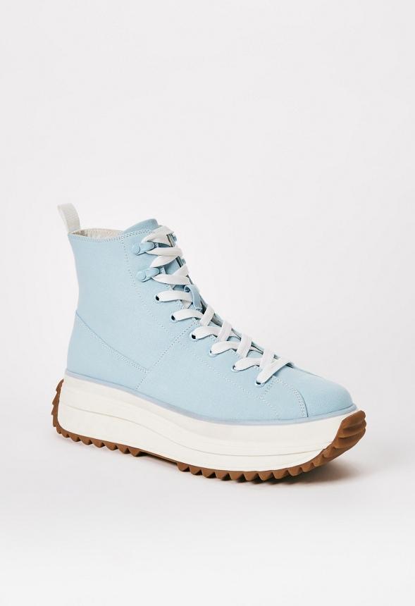 JustFab Margaux Platform Loafer Pump Womens Black/ White Size 8.5 Product Image