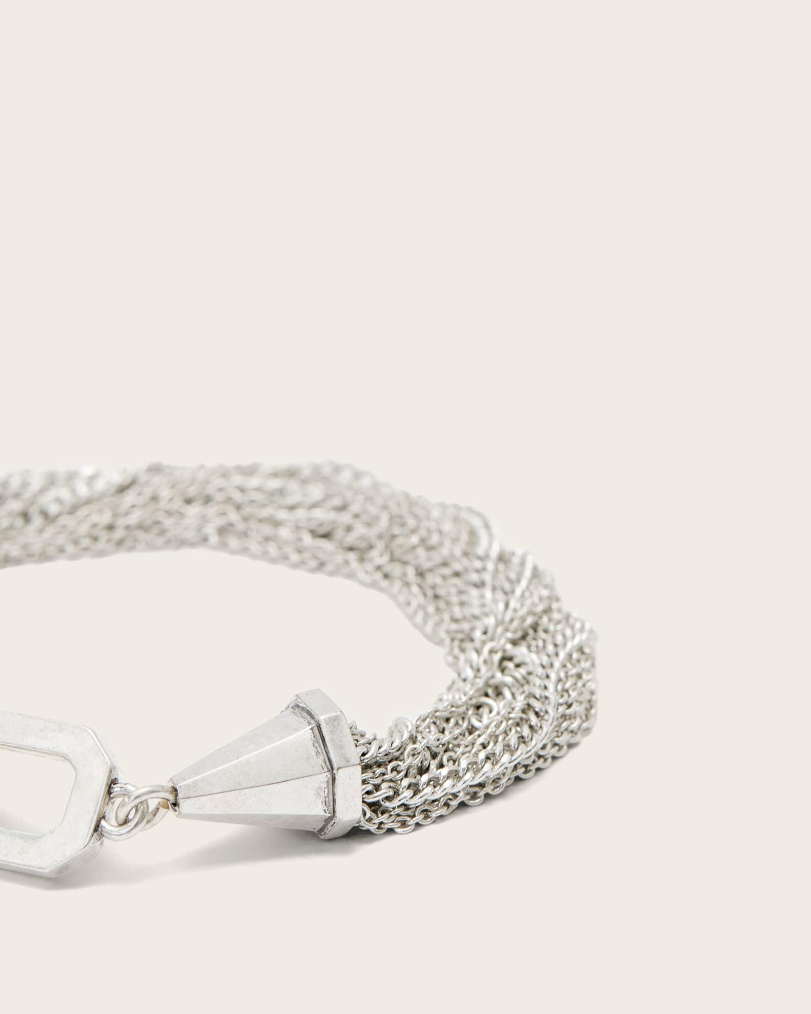 Lia Chunky Necklace WARM SILVER | ALLSAINTS US Product Image
