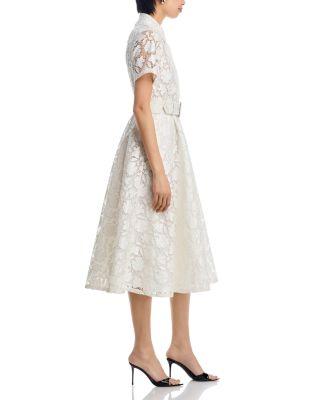 Jean Lace Midi Dress Product Image