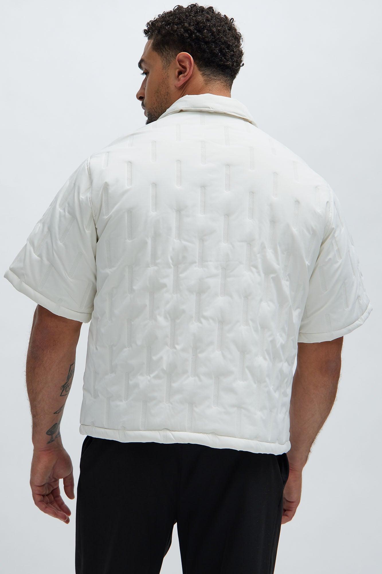 Kona Quilted Nylon Shirt - White Product Image