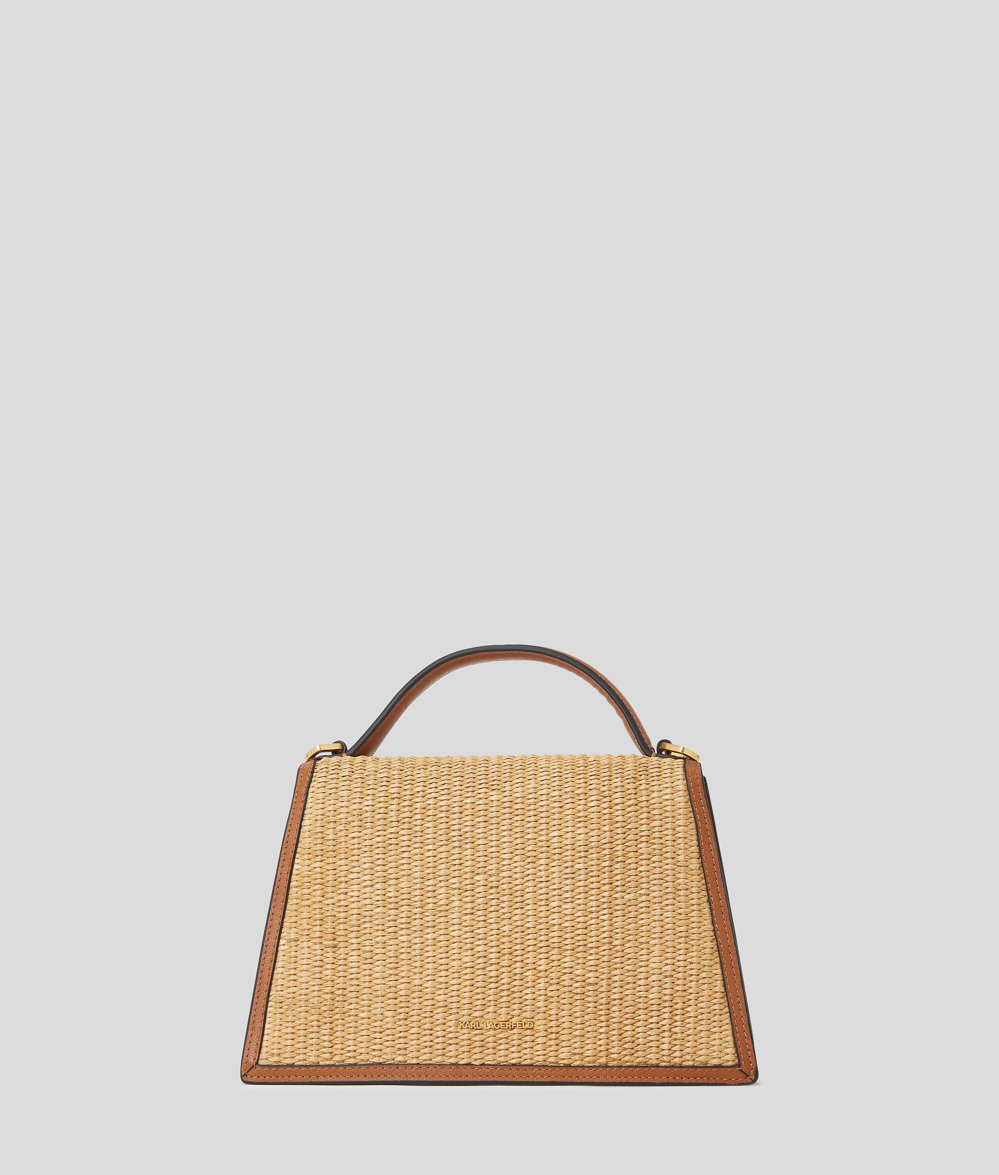 K/SIGNATURE MEDIUM RAFFIA CROSSBODY BAG Product Image