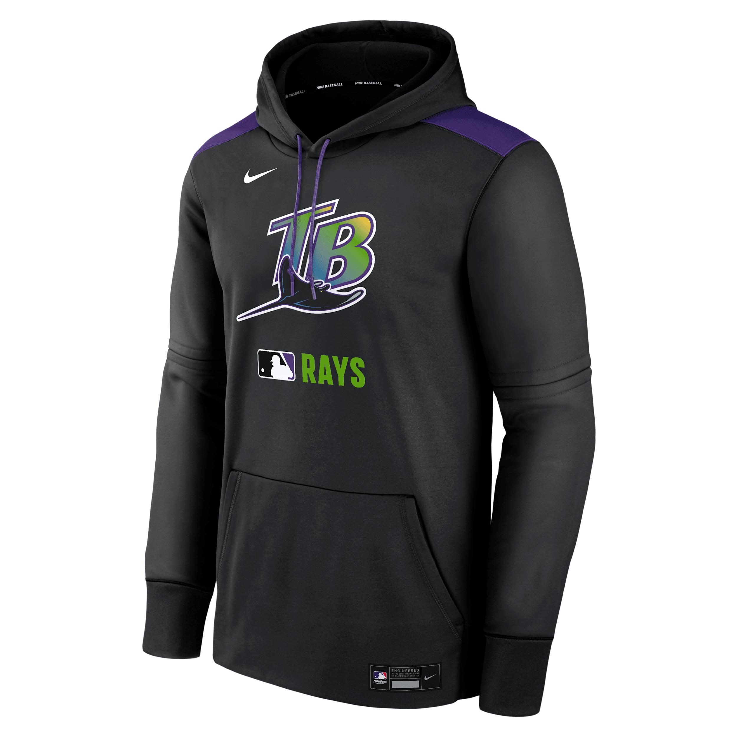 Men's Washington Nationals Authentic Collection City Connect Nike Therma MLB Pullover Hoodie Product Image