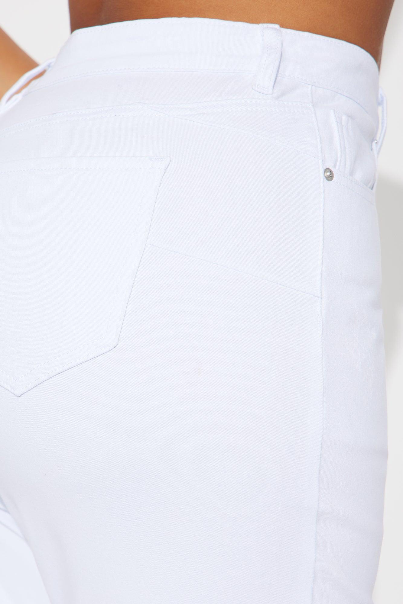 Vibe Check Curvy Stretch Skinny Jeans - White Female Product Image