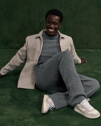 Men's T-Clip Set Leather Sneakers Product Image