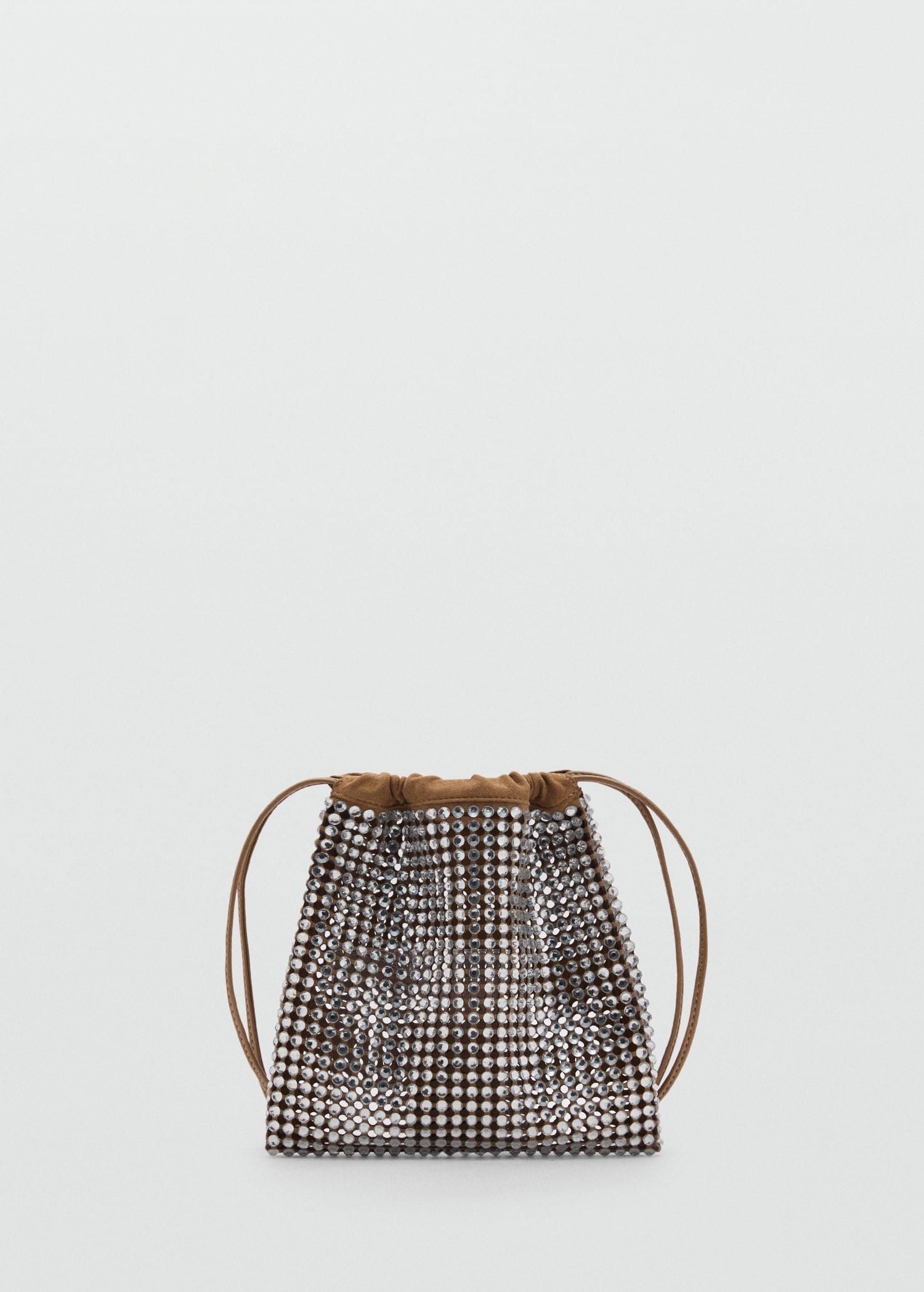 Handbag with rhinestone decoration - Women | MANGO USA Product Image